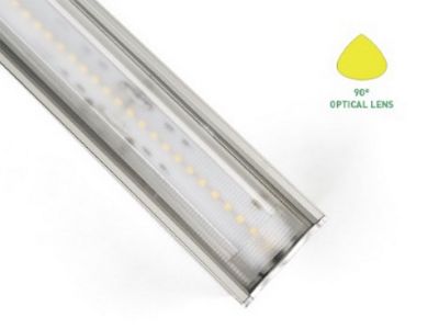 Luminaria LED Suspendida Serie LUZ, Con Lente Óptico de 90°, 2835 LEDs, 80 lm/W
