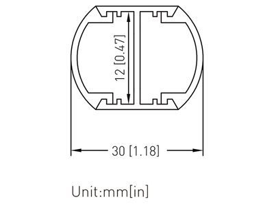 Luminaria LED Suspendida en Forma de Aros, Serie O30, a Doble Cara