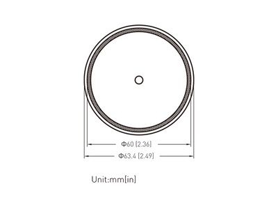 Luminaria LED Suspendida, con Ángulo de Haz 360°, Serie O600610P